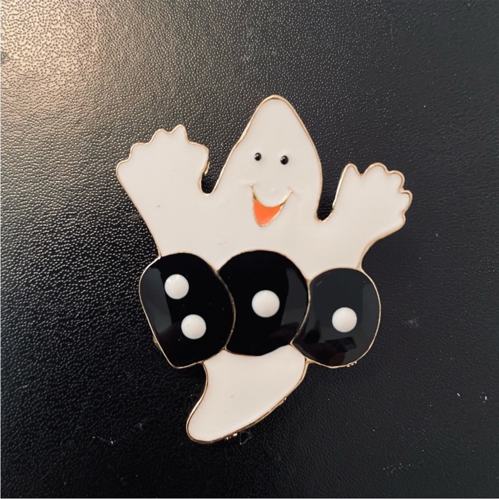 💖 Halloween Ghost Boo Pin Brooch NEW - Picture 4 of 4